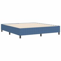 Boxspring Bed Blauw Super King Corduroy Stof 7