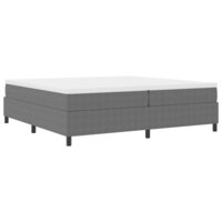Boxspringbed Lichtgrijs 200x200 cm Corduroy Stof 2