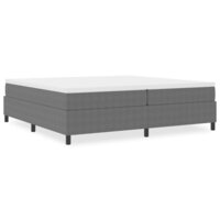 Boxspringbed Lichtgrijs 200x200 cm Corduroy Stof 3