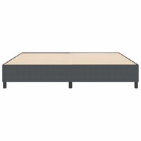 Boxspringbed Donkergrijs 200x200 cm Corduroy Stof 5