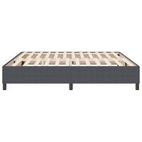 Boxspringbed Donkergrijs 200x200 cm Corduroy Stof 6