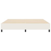 Boxspring Bed Cr&egrave;me 200x200 cm Corduroy Stof 5