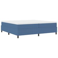 Boxspring Bed Blauw 200x200 cm Corduroy Stof 2