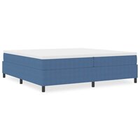Boxspring Bed Blauw 200x200 cm Corduroy Stof 3