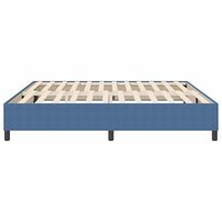 Boxspring Bed Blauw 200x200 cm Corduroy Stof 6