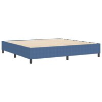 Boxspring Bed Blauw 200x200 cm Corduroy Stof 7