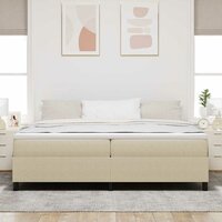 Boxspringbed Lichtgroen Grijs 200x200 cm Corduroy Stof 4