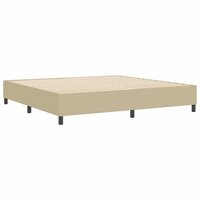 Boxspringbed Lichtgroen Grijs 200x200 cm Corduroy Stof 7