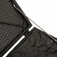 Kussenbox Zwart 50x50x50 cm Poly Rattan 7