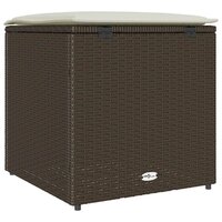 Kussenbox Bruin 50x50x50 cm Poly Rattan 6