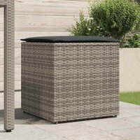 Kussenbox Grijs 50x50x50 cm van Poly Rattan 2