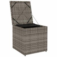 Kussenbox Grijs 50x50x50 cm van Poly Rattan 3