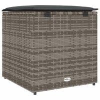 Kussenbox Grijs 50x50x50 cm van Poly Rattan 6