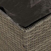 Kussenbox Grijs 50x50x50 cm van Poly Rattan 8