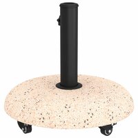 Parasolvoet met wielen voor 37/42/52/58mm stokken - Geel Beton 6