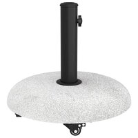 Parasolvoet met wielen voor 37/42/52/58 mm palen - Lichtgrijs Beton 5