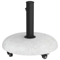 Parasolvoet met wielen voor 37/42/52/58 mm palen - Lichtgrijs Beton 6