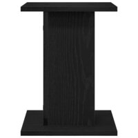 Plantenstandaards 2 st 30x30x40 cm bewerkt hout zwart eiken 6