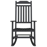 Schommelstoel 65x84x114 cm HDPE zwart 3