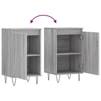 Dressoir 40x35x70 cm bewerkt hout grijs sonoma 9