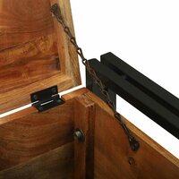 Opbergkisten Bruin 40 x 40 x 40 cm Massief acaciahout 8