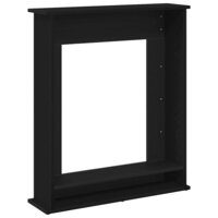 Haardombouw Zwarte Eiken 75x20x87,5 cm Engineered Wood 7