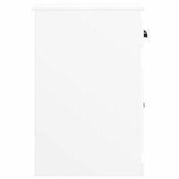 Bijzetkast met lade 40x50x75 cm bewerkt hout wit 7