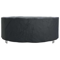 Buitenmeubelhoes Zwart 244 x 244 x 85 cm 210D oxford stof 4