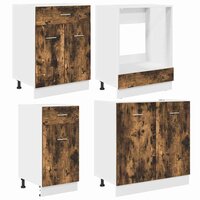 Keukenkastenset met lade 8 pcs Gerookt eiken 240 x 46 x 81.5 cm 4