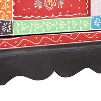 Ladekast met plank Multikleur 30 x 30 x 90 cm Massief mangohout 9