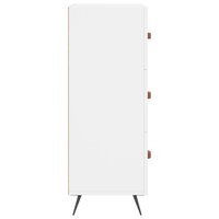 Ladekast 69,5x34x90 cm bewerkt hout wit 7