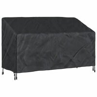 Tuinbankhoes Zwart 165 x 70 x 65 / 94 cm 600D stof 2