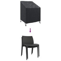 Tuinstoelhoes Zwart 75 x 78 x 65 / 100 cm 210D stof 8