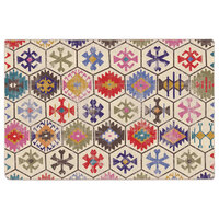 Vloerkleed wasbaar anti-slip 120x180 cm meerkleurig 2