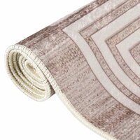 Vloerkleed wasbaar anti-slip 80x150 cm beige 7