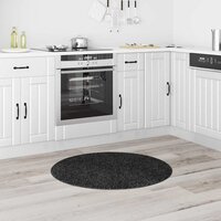 Tapijt Donkergrijs 90 x 90 cm Polypropyleen 3