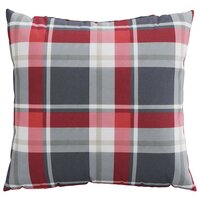 Bankkussens 4 stuks Rood Geruit Patroon 40x40 cm Stof 5