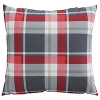 Bankkussens 4 stuks Rood Geruit Patroon 50x50 cm Stof 5