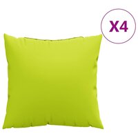 Bankkussens 4 stuks Felgroen 60x60 cm Stof 2