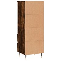 Hoge kast 40x36x110 cm bewerkt hout gerookt eiken 8