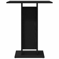 Bistrotafel Zwart Eiken 60x60x75 cm Bewerkt Hout 5