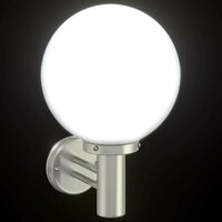 Buiten Wandlamp Zilver 28 x 25 x 38 cm Roestvrij staal 8