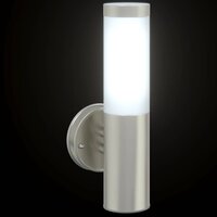 Buiten Wandlamp Zilver 15 x 7.5 x 33 cm Roestvrij staal 9