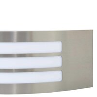 Buitenwandlamp Zilver 32 x 10 x 10 cm Roestvrij staal 6