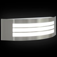 Buitenwandlamp Zilver 32 x 10 x 10 cm Roestvrij staal 9