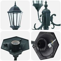 Tuin Lantaarnpaal Donkergroen Aluminium, Glas 4