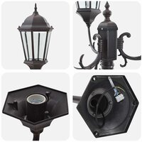 Tuin Lantaarnpaal Brons Aluminium, Glas 5