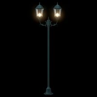 Tuin Lantaarnpaal Donkergroen Aluminium en Glas 6