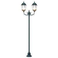 Tuin Lantaarnpaal Donkergroen Aluminium en Glas 7