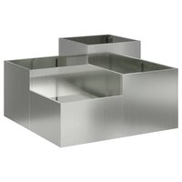 Tuin Bloempot Zilver 80 x 80 x 48 cm Gegalvaniseerd staal 2